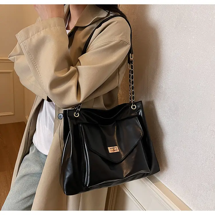 White Korean Style Large Capacity Shoulder Bag for Women — feature 9