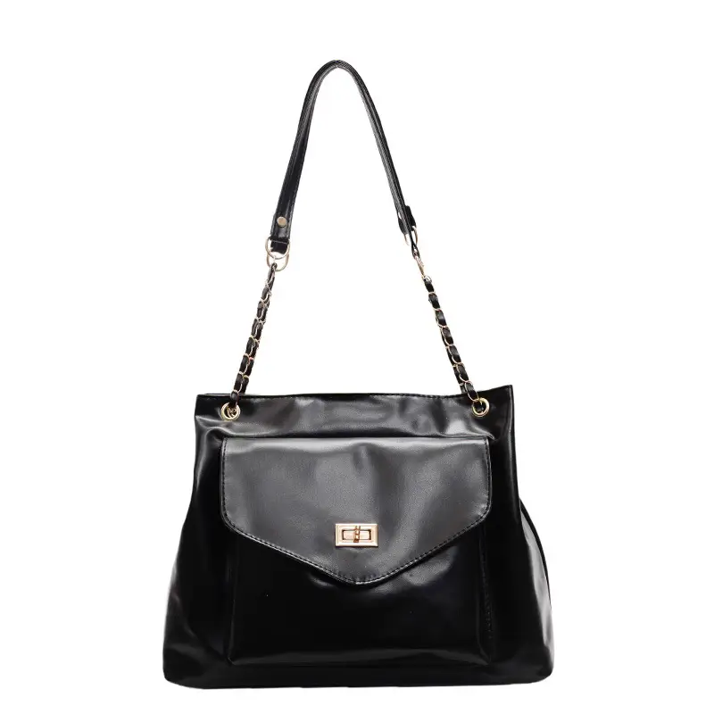 White Korean Style Large Capacity Shoulder Bag for Women - Image 4