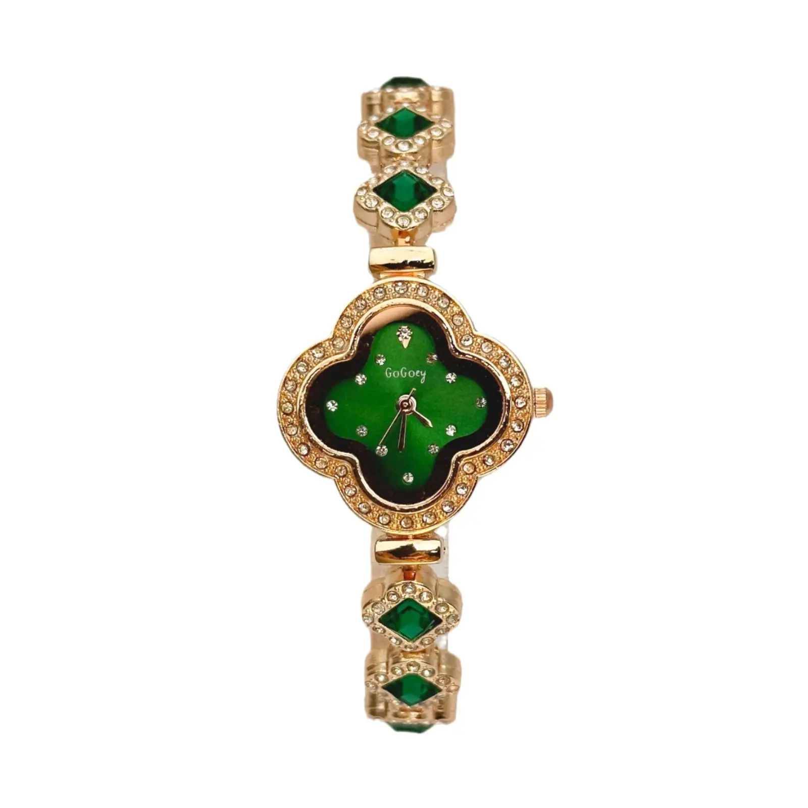 Women's Quartz Bracelet Watch with Red Diamond Set - Image 10