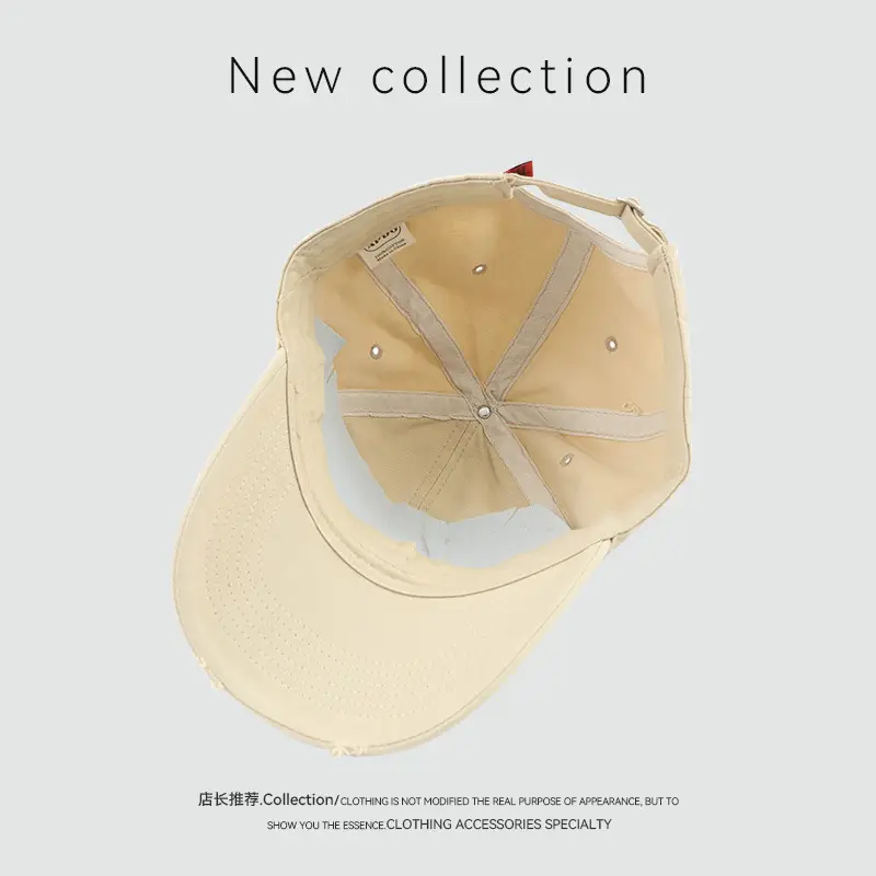 American Retro Baseball Cap with English Embroidery — feature 5