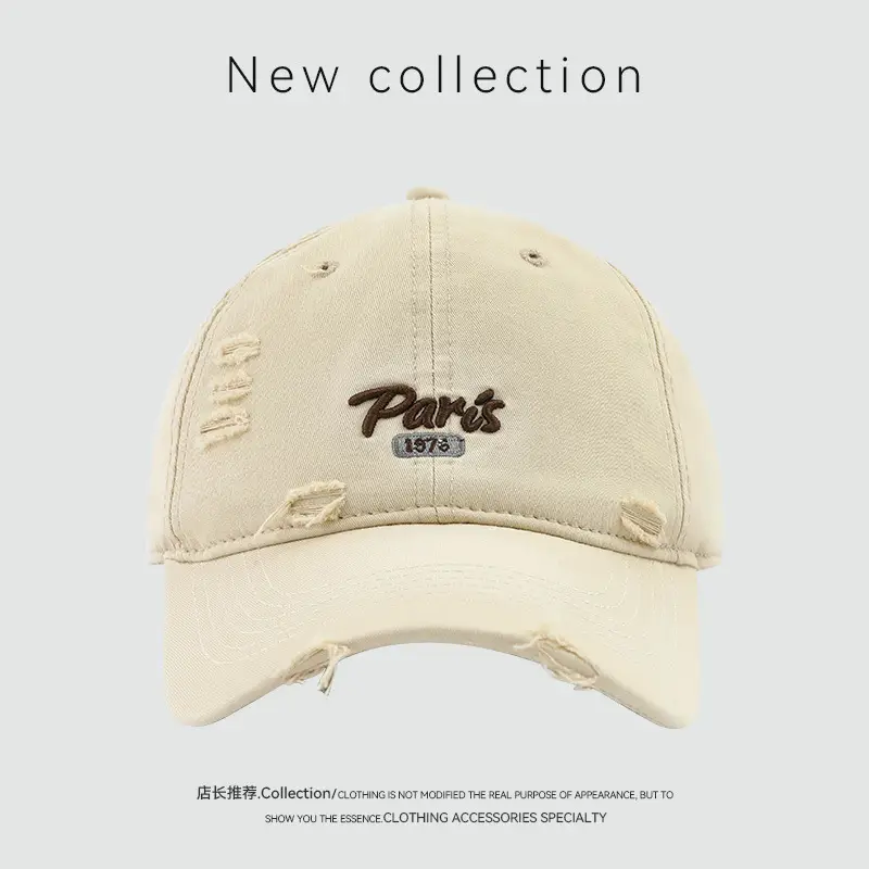 American Retro Baseball Cap with English Embroidery — feature 8