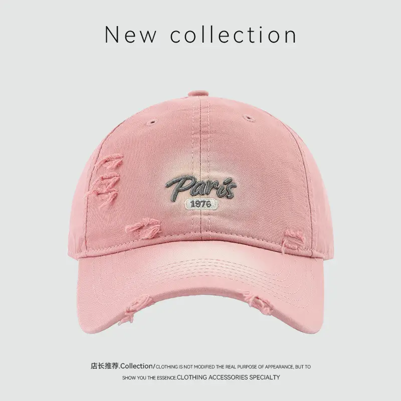 American Retro Baseball Cap with English Embroidery — feature 9