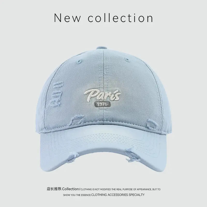 American Retro Baseball Cap with English Embroidery - Image 3