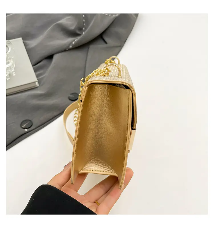 Light Grey Chain Crossbody Bag for Women — feature 10