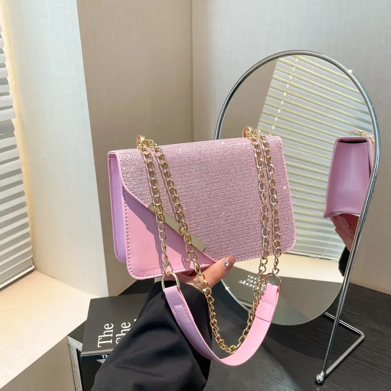 Light Grey Chain Crossbody Bag for Women — feature 14