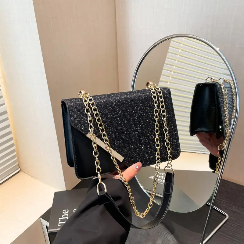 Light Grey Chain Crossbody Bag for Women — feature 16