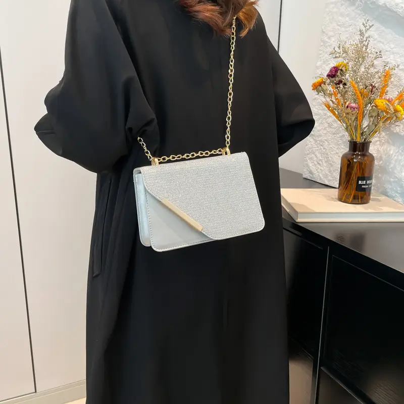 Light Grey Chain Crossbody Bag for Women — feature 23