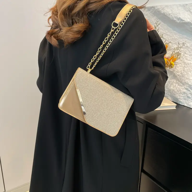 Light Grey Chain Crossbody Bag for Women — feature 25