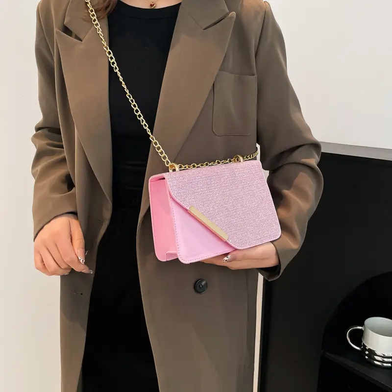 Light Grey Chain Crossbody Bag for Women — feature 30