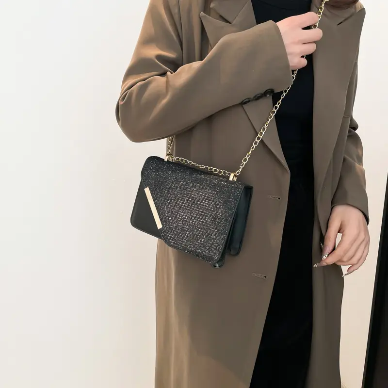Light Grey Chain Crossbody Bag for Women — feature 32