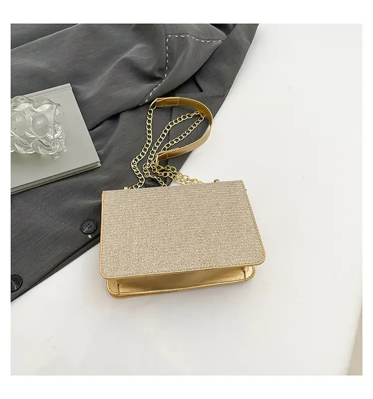 Light Grey Chain Crossbody Bag for Women — feature 6