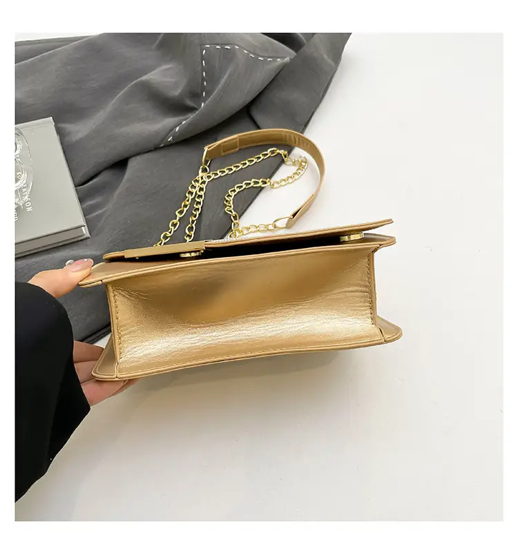 Light Grey Chain Crossbody Bag for Women — feature 9