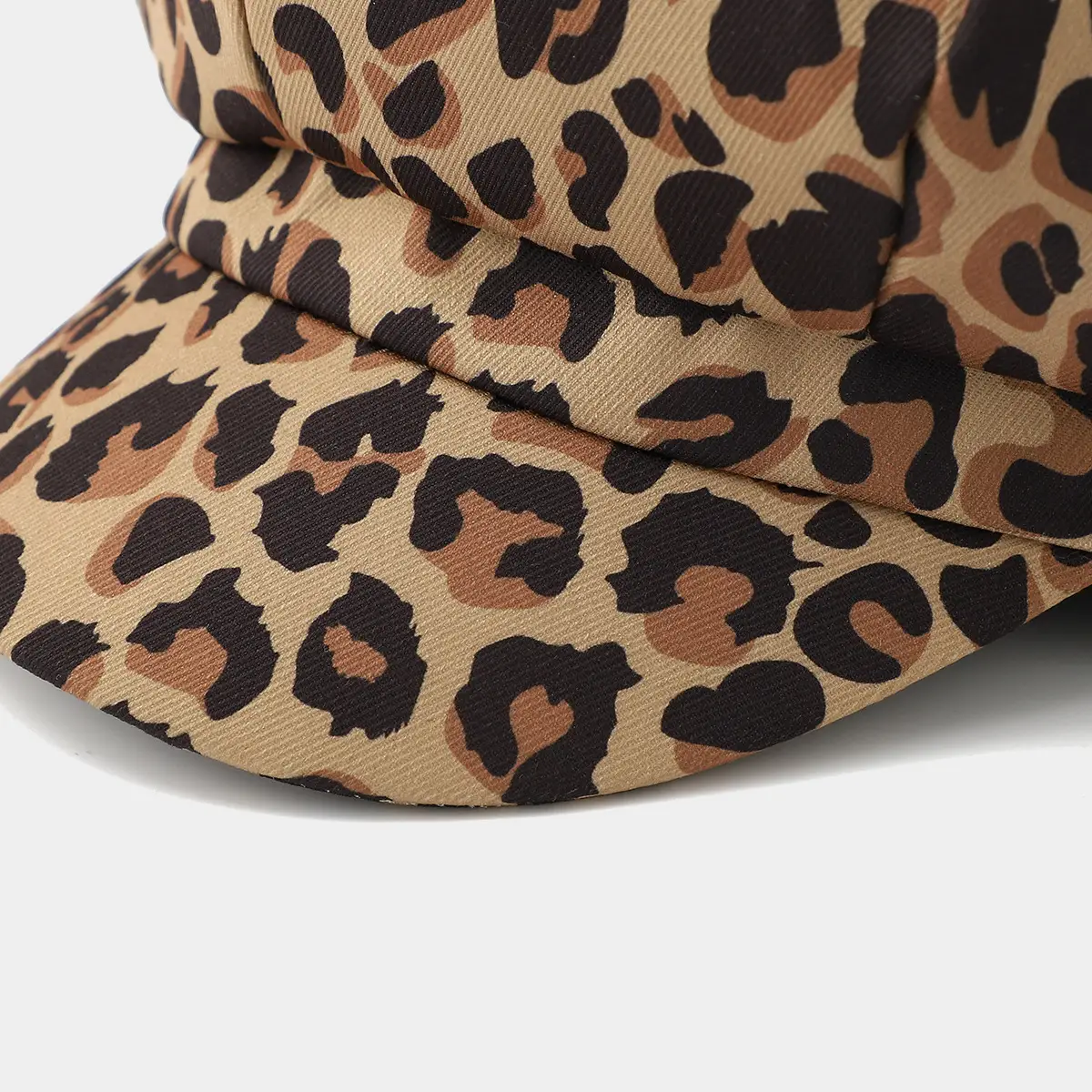 Leopard Print Octagonal Women's Cap — feature 8
