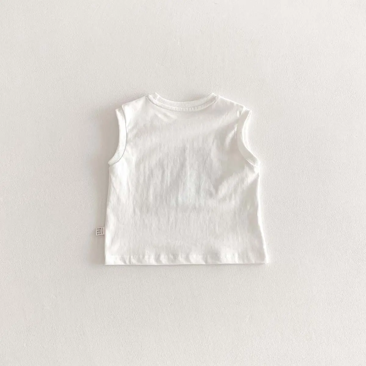 Boys Sleeveless T-Shirt Pink Blue Letter Print — feature 12
