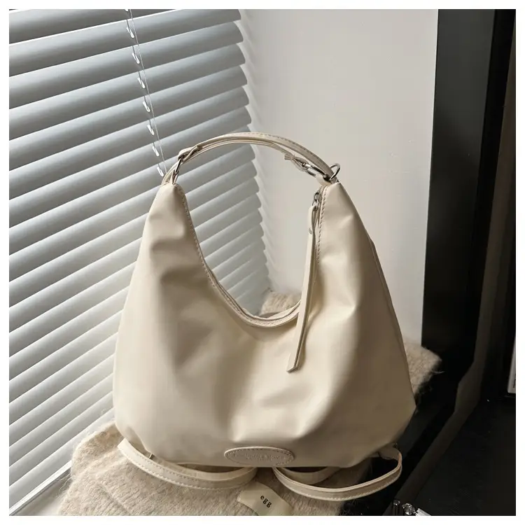 Black Soft PU Shoulder Bag with Cloud Keychain — feature 14