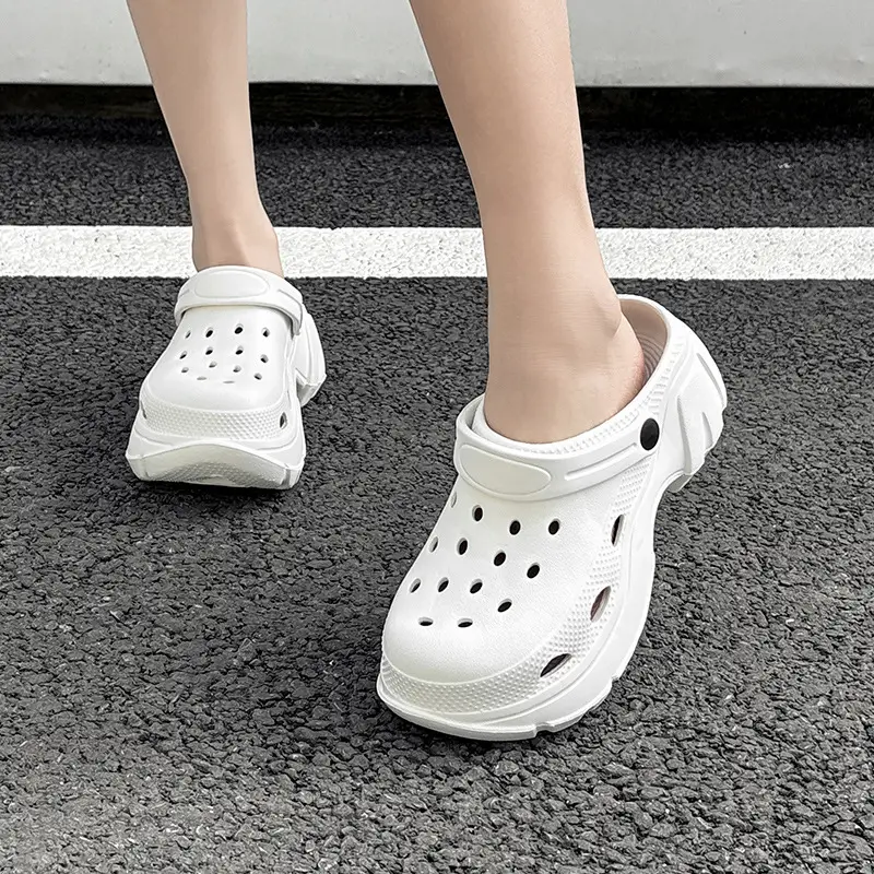 Thick Sole Shoes Beach Sandals Baotou Sandals Women's Heightened Slippers Internet Popular Ins Fashionable Outer Wearing New Style - Image 4