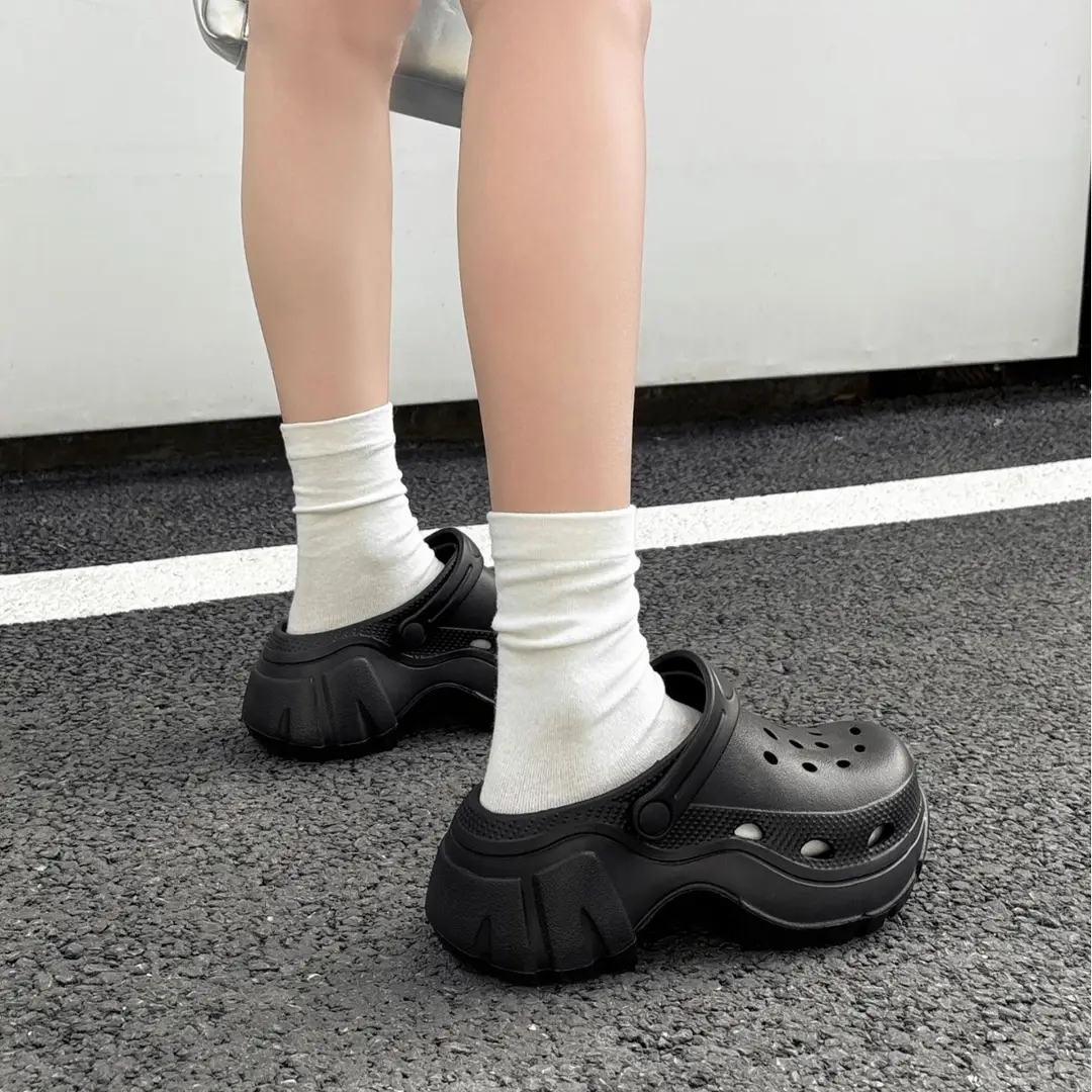 Thick Sole Shoes Beach Sandals Baotou Sandals Women's Heightened Slippers Internet Popular Ins Fashionable Outer Wearing New Style - Image 5
