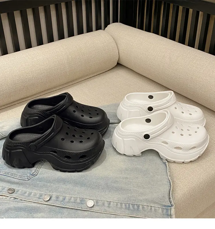 Thick Sole Shoes Beach Sandals Baotou Sandals Women's Heightened Slippers Internet Popular Ins Fashionable Outer Wearing New Style — feature 1