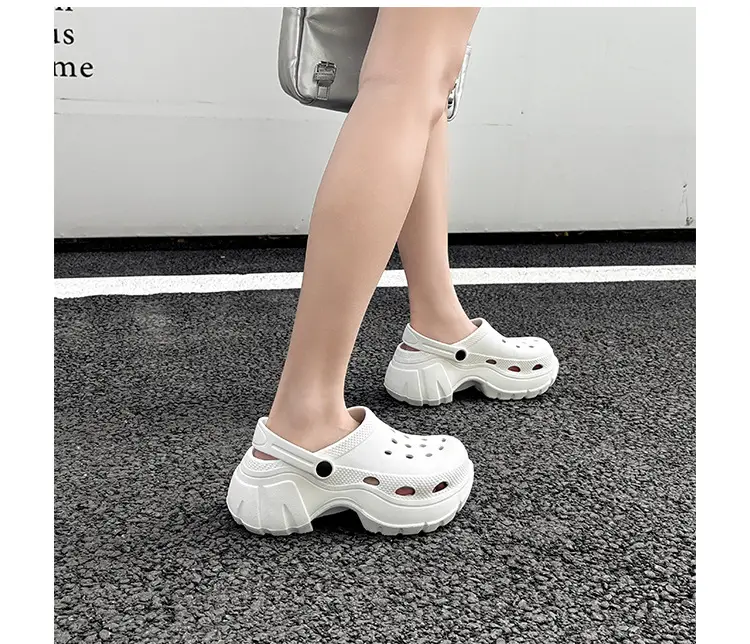 Thick Sole Shoes Beach Sandals Baotou Sandals Women's Heightened Slippers Internet Popular Ins Fashionable Outer Wearing New Style — feature 16