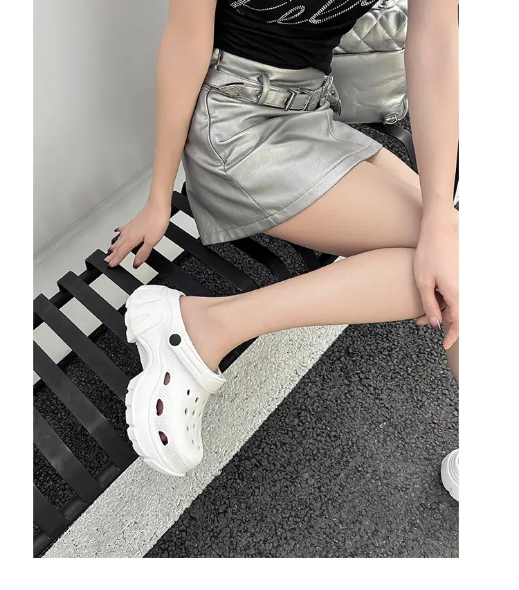 Thick Sole Shoes Beach Sandals Baotou Sandals Women's Heightened Slippers Internet Popular Ins Fashionable Outer Wearing New Style — feature 18