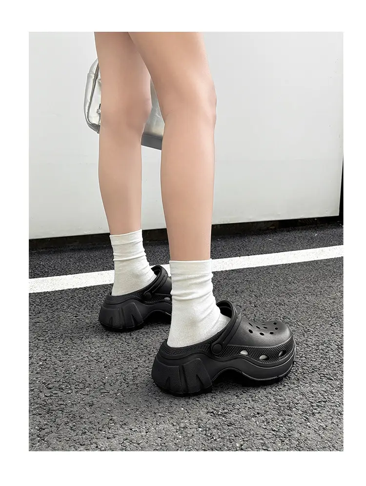 Thick Sole Shoes Beach Sandals Baotou Sandals Women's Heightened Slippers Internet Popular Ins Fashionable Outer Wearing New Style — feature 20