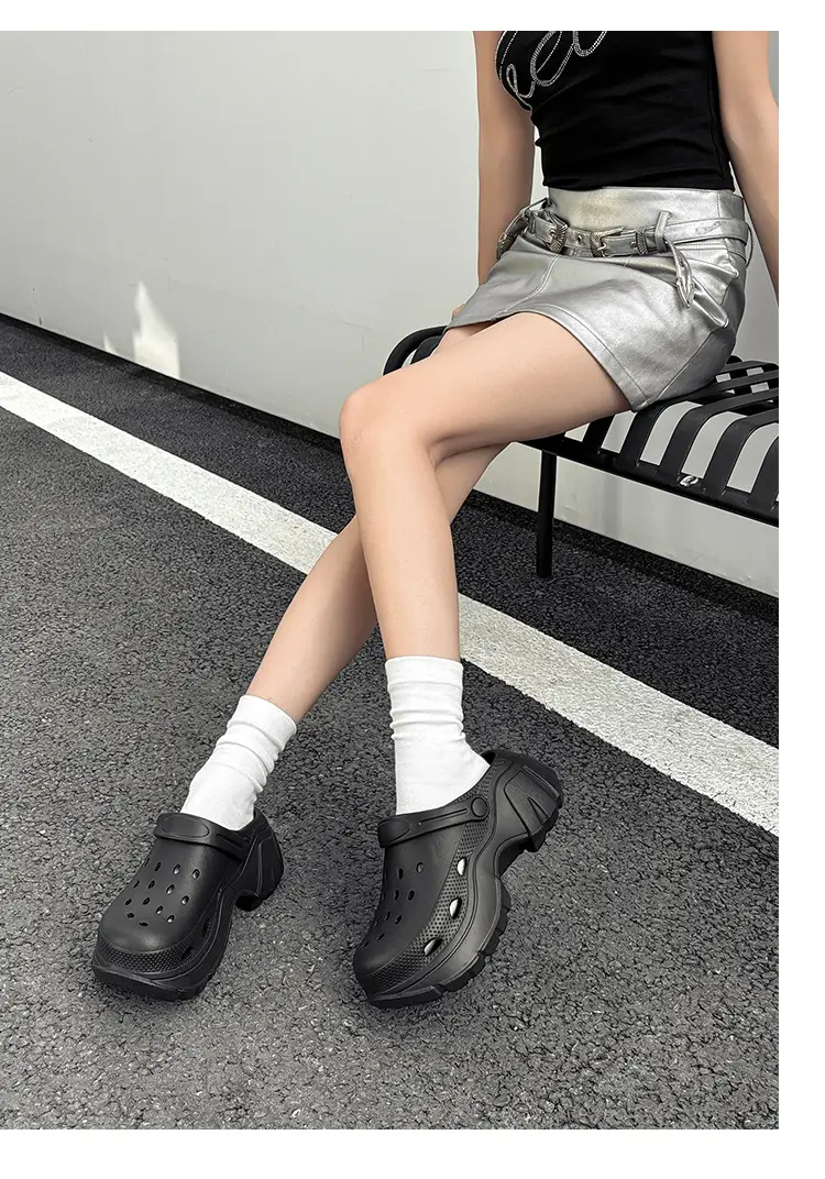 Thick Sole Shoes Beach Sandals Baotou Sandals Women's Heightened Slippers Internet Popular Ins Fashionable Outer Wearing New Style — feature 22