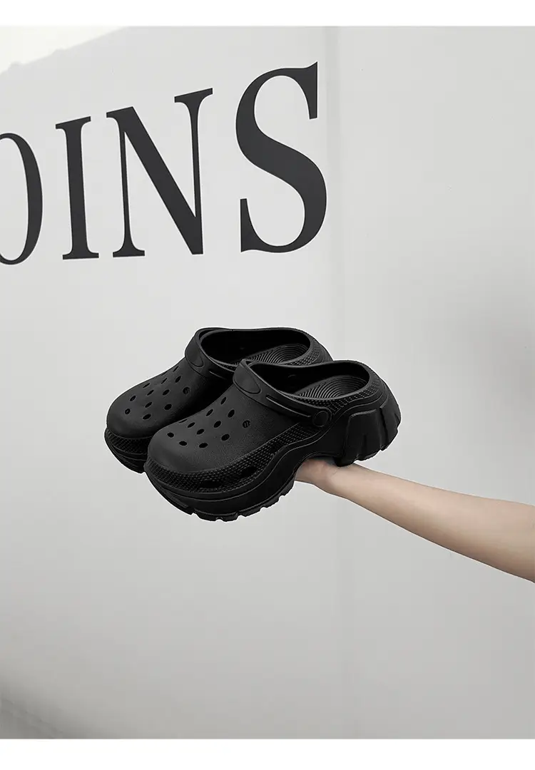 Thick Sole Shoes Beach Sandals Baotou Sandals Women's Heightened Slippers Internet Popular Ins Fashionable Outer Wearing New Style — feature 24