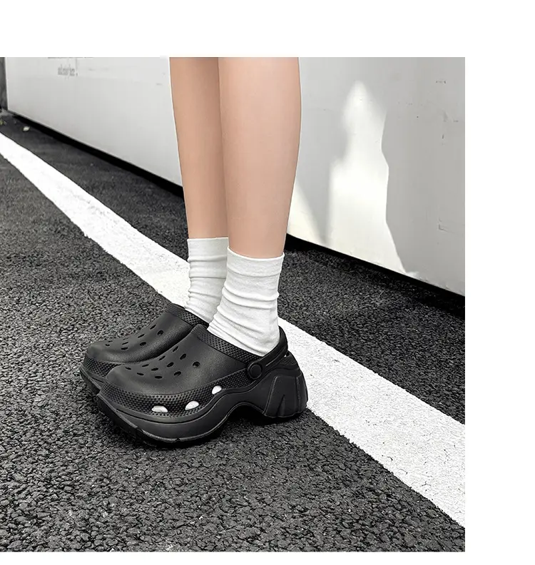 Thick Sole Shoes Beach Sandals Baotou Sandals Women's Heightened Slippers Internet Popular Ins Fashionable Outer Wearing New Style — feature 25