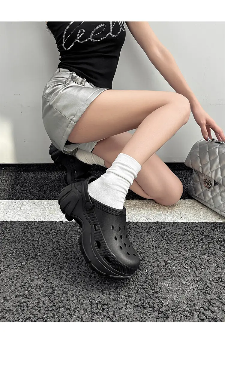 Thick Sole Shoes Beach Sandals Baotou Sandals Women's Heightened Slippers Internet Popular Ins Fashionable Outer Wearing New Style — feature 26