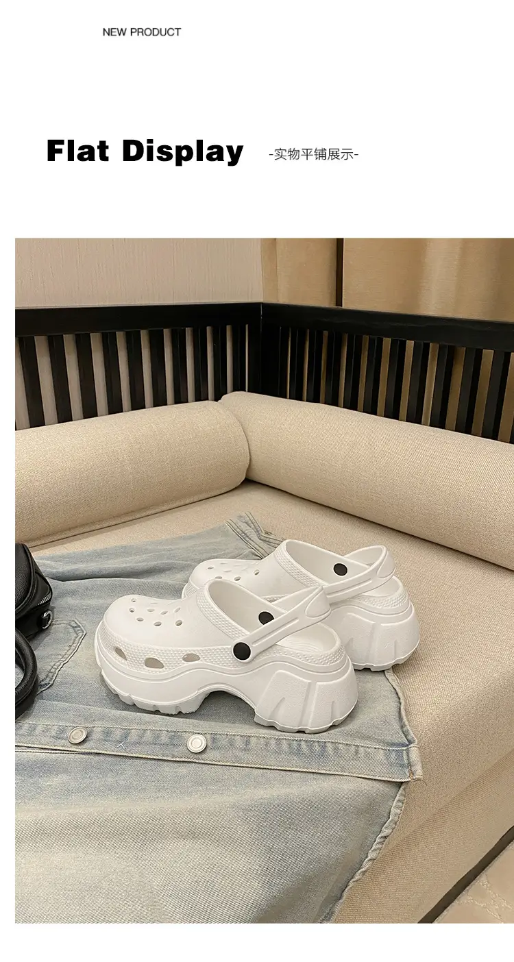 Thick Sole Shoes Beach Sandals Baotou Sandals Women's Heightened Slippers Internet Popular Ins Fashionable Outer Wearing New Style — feature 31