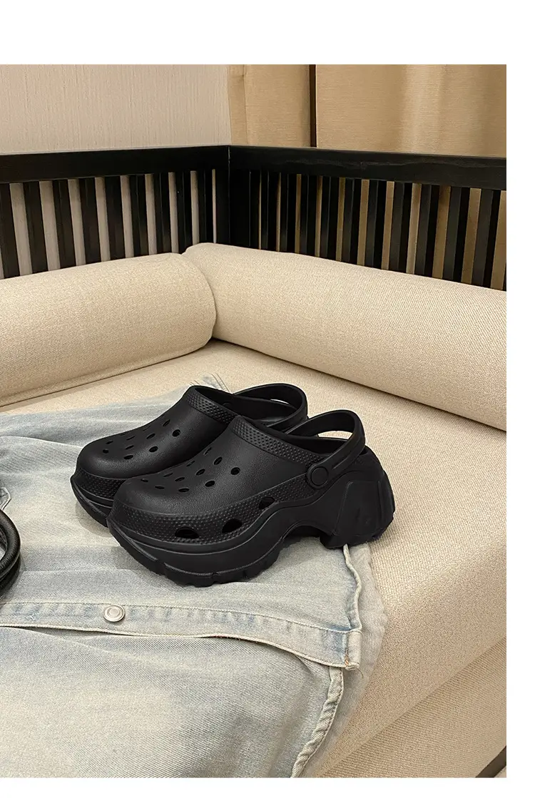 Thick Sole Shoes Beach Sandals Baotou Sandals Women's Heightened Slippers Internet Popular Ins Fashionable Outer Wearing New Style — feature 37