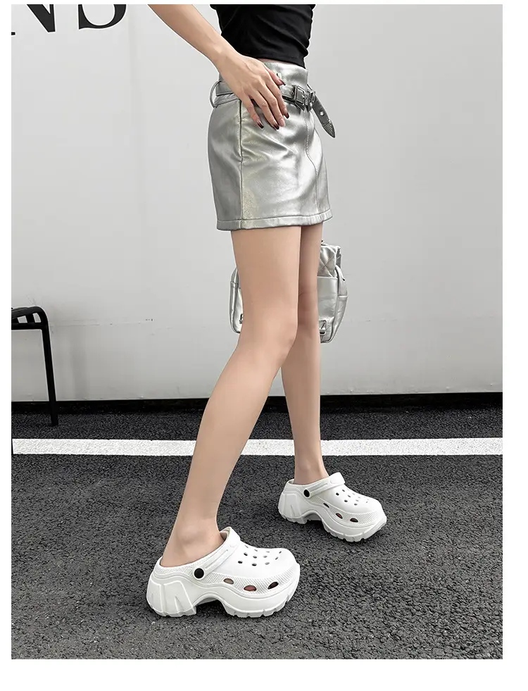 Thick Sole Shoes Beach Sandals Baotou Sandals Women's Heightened Slippers Internet Popular Ins Fashionable Outer Wearing New Style — feature 5