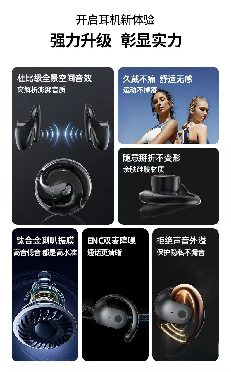 Bluetooth Earphone with Crossbody Design Purple — feature 2