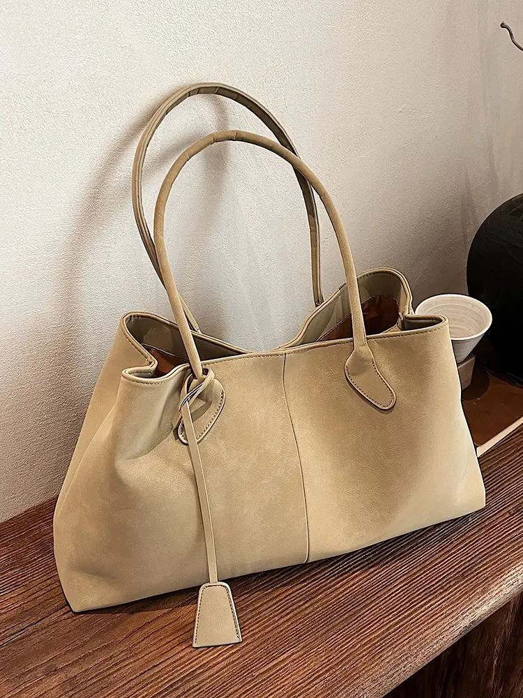 Frosted Leather Vintage Shoulder Bag for Women - Image 5