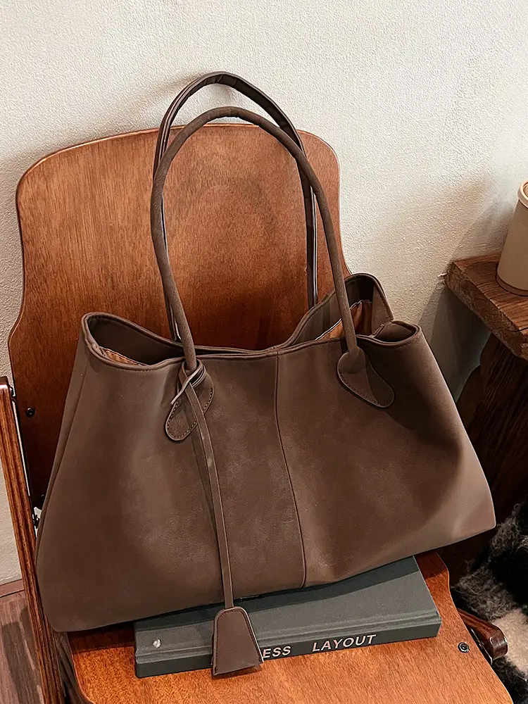 Frosted Leather Vintage Shoulder Bag for Women - Image 6