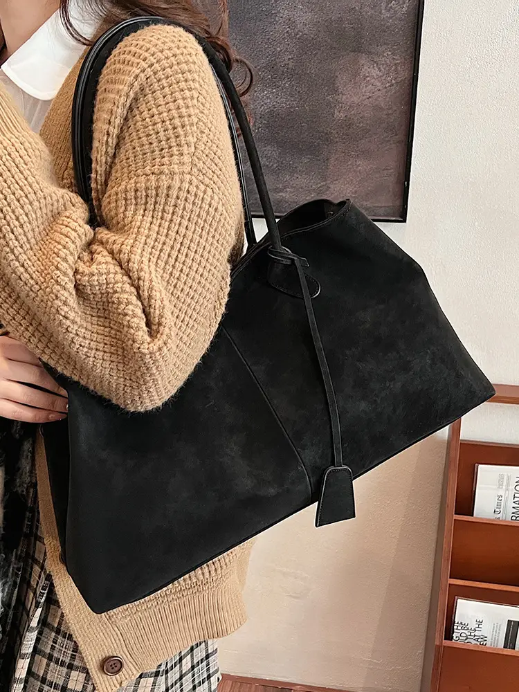 Frosted Leather Vintage Shoulder Bag for Women - Image 7