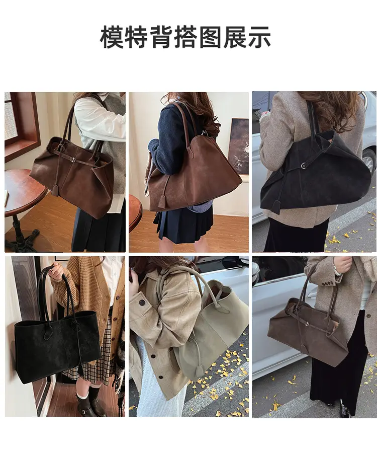 Frosted Leather Vintage Shoulder Bag for Women — feature 12