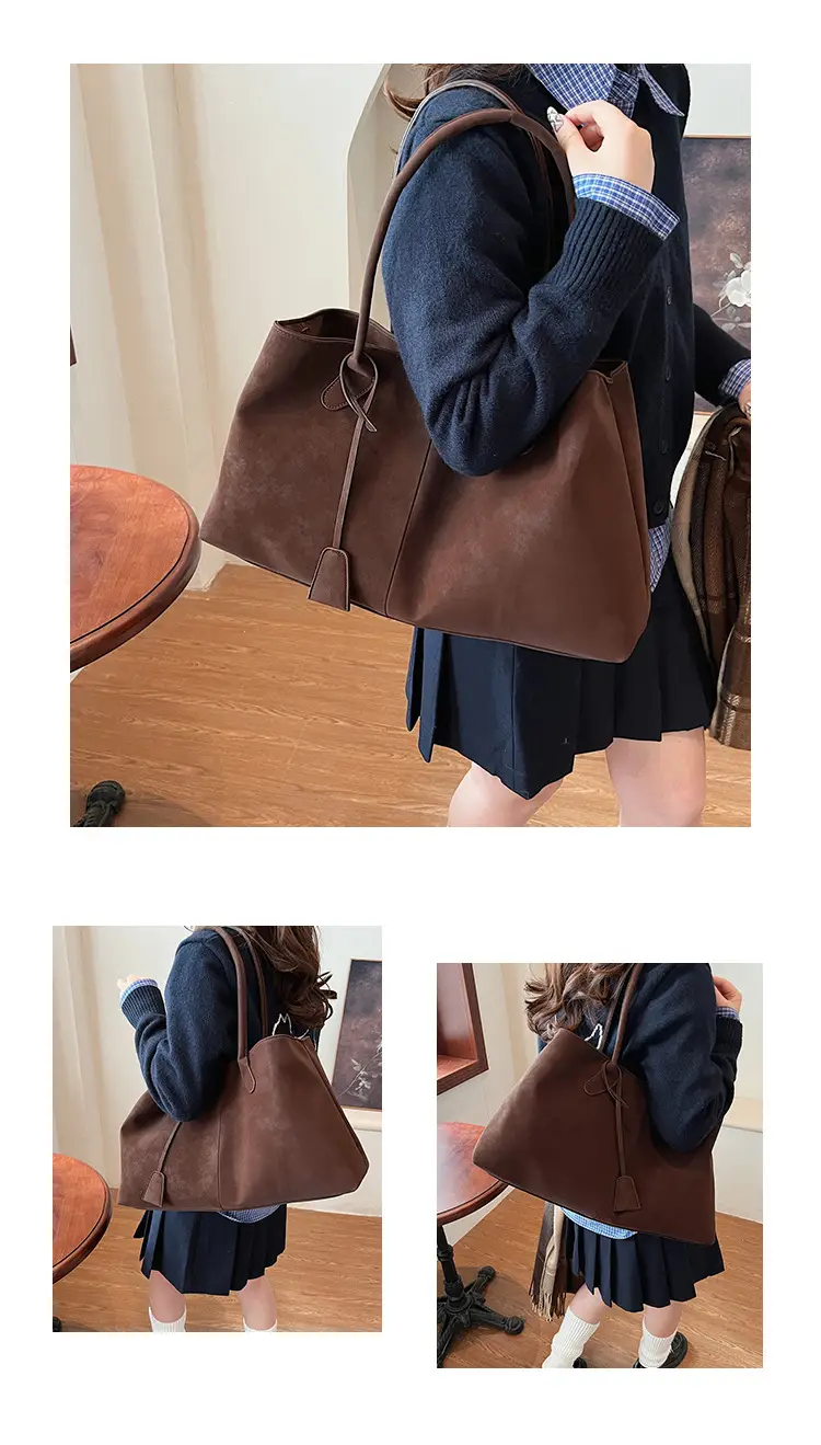 Frosted Leather Vintage Shoulder Bag for Women — feature 16