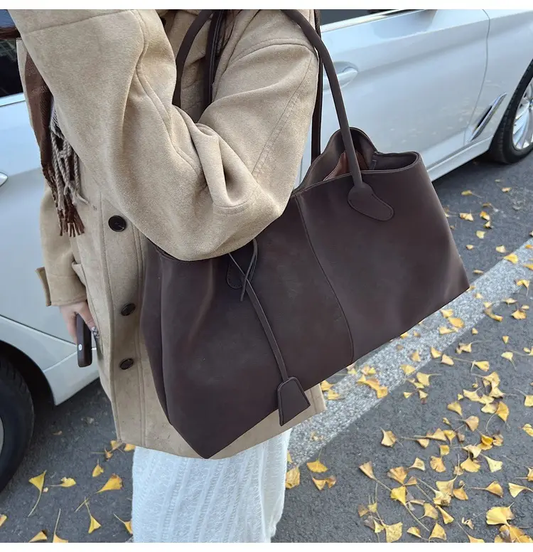 Frosted Leather Vintage Shoulder Bag for Women — feature 18