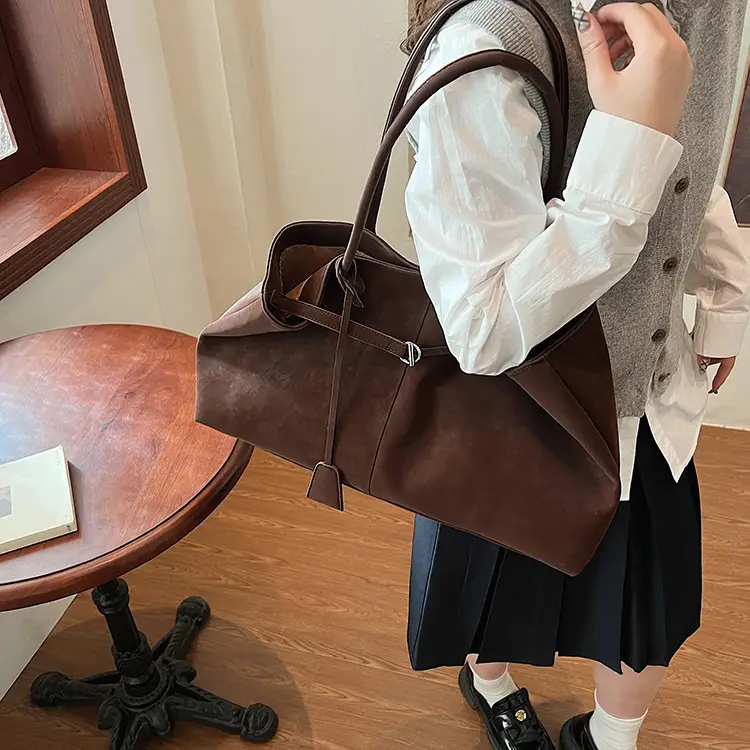 Frosted Leather Vintage Shoulder Bag for Women — feature 25