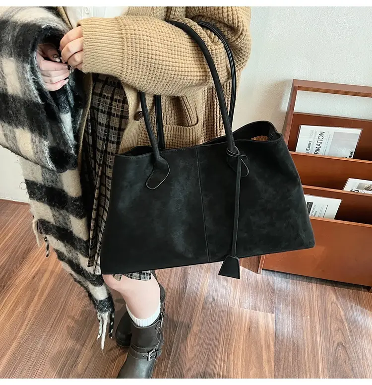 Frosted Leather Vintage Shoulder Bag for Women — feature 26
