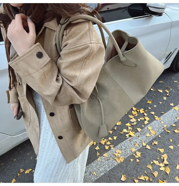 Frosted Leather Vintage Shoulder Bag for Women — feature 32