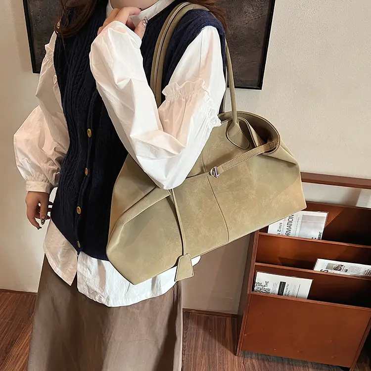 Frosted Leather Vintage Shoulder Bag for Women — feature 35
