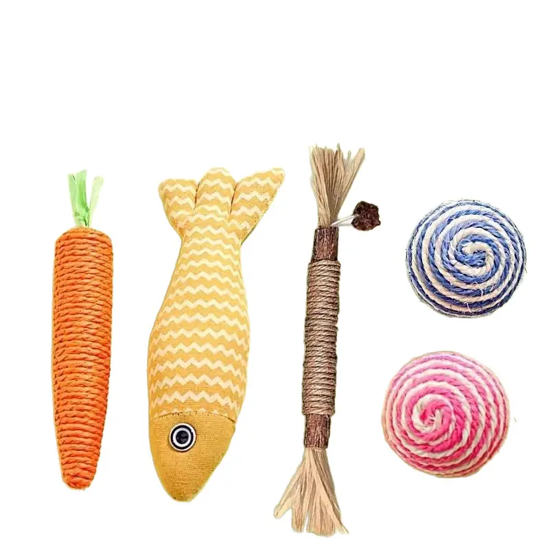 Cat Toy Molar Tooth Cleaning Self-hi to relieve boredom Cat Stick Application Muppet German Cat Consumptive Physical Supplies