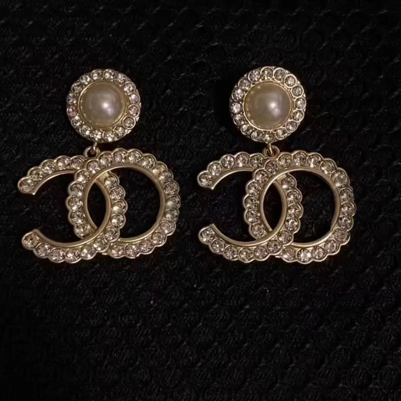 Chanel Double C Earrings Pearl 925 Silver - Image 12