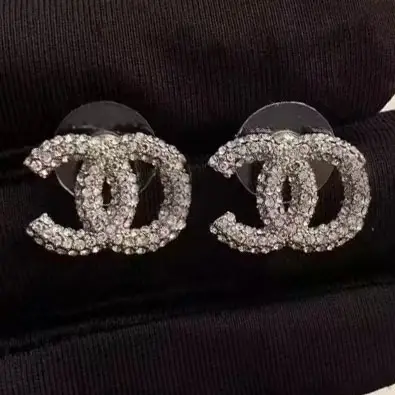 Chanel Double C Earrings Pearl 925 Silver - Image 18