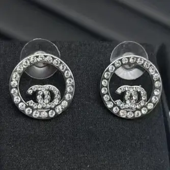 Chanel Double C Earrings Pearl 925 Silver - Image 34
