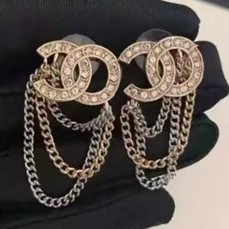 Chanel Double C Earrings Pearl 925 Silver - Image 38