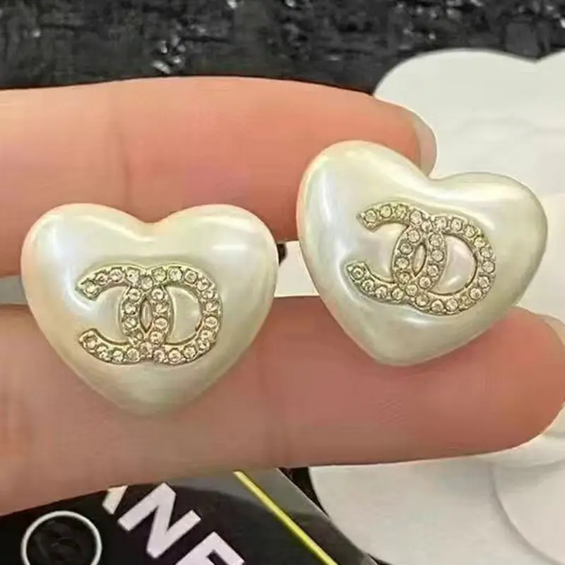 Chanel Double C Earrings Pearl 925 Silver - Image 39