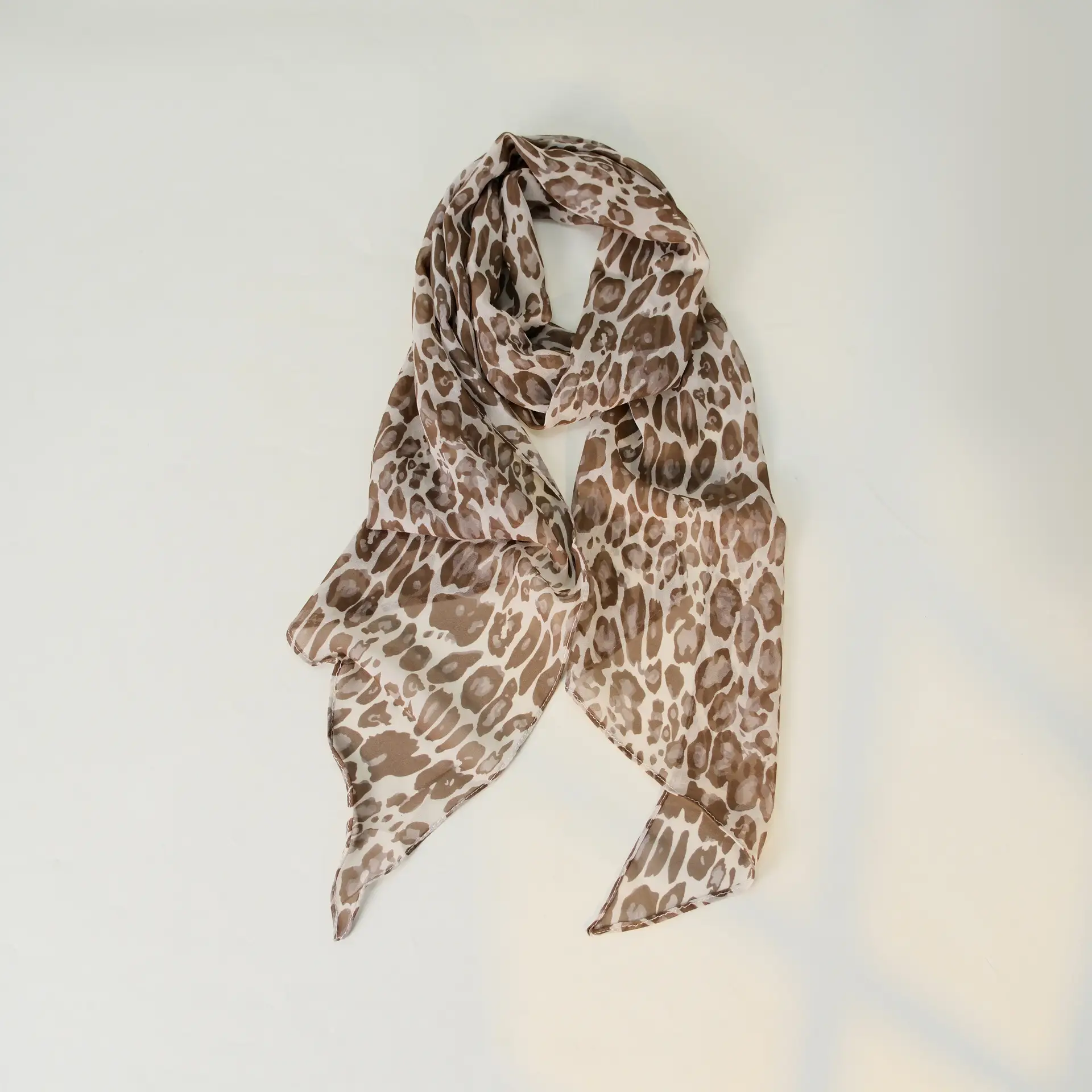 Women's Blue Floral Georgette Scarf Sun Protection - Image 21